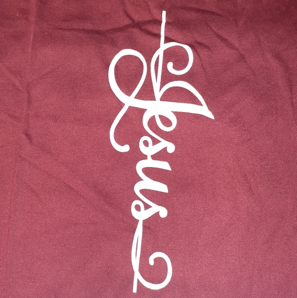 Message tee short sleeve Jesus cross mediate pray - Picture 2 of 3